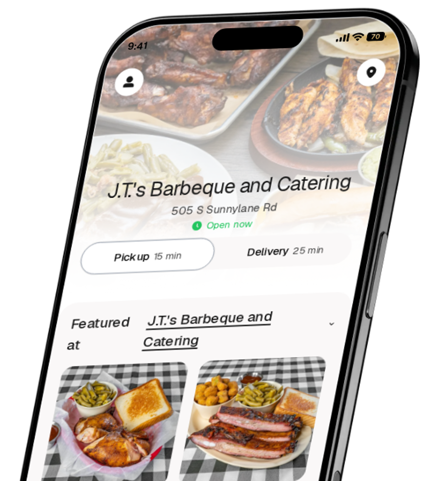 J.T.'s Barbeque and Catering app preview
