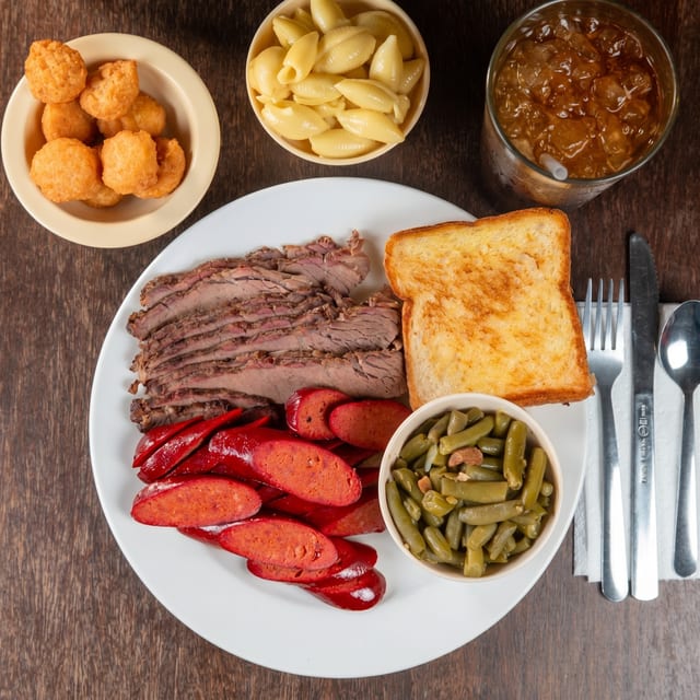 2 Meat Dinner with 3 Sides.