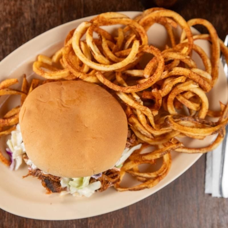 Pulled Pork Sandwich.