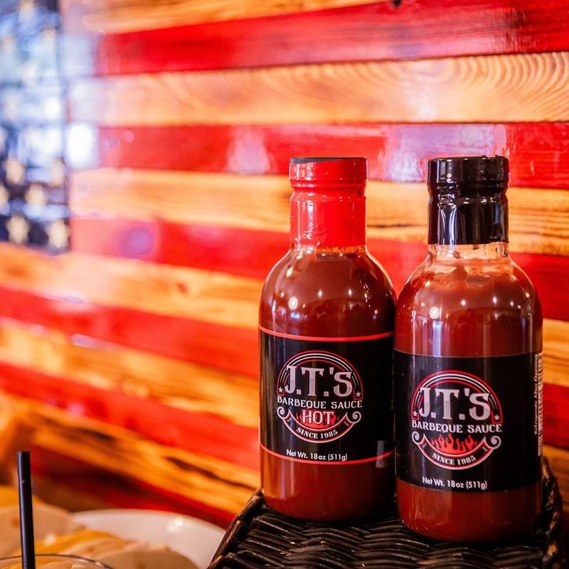 Bottle Hot BBQ Sauce.