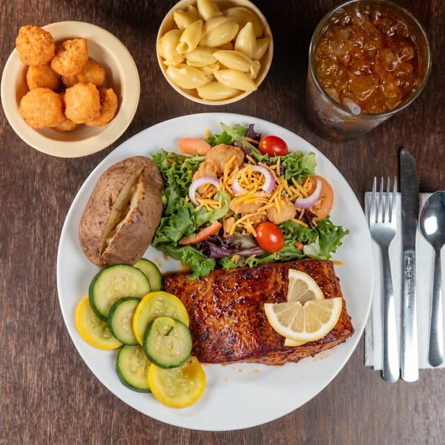Smokes Salmon.